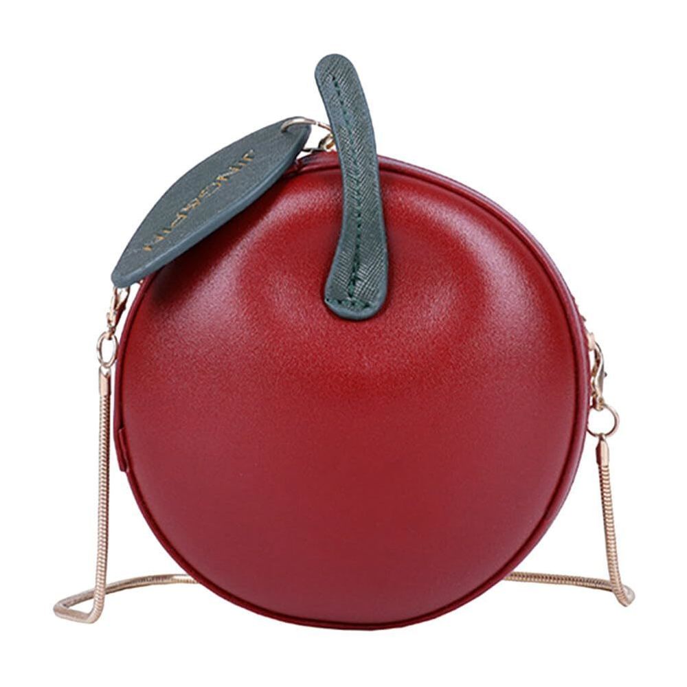 Ale Purse Shape Fruit Shape Handbag Pu Leather Handbag Cartoon Shoulder Bag V :